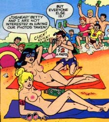 archie_andrews archie_comics areolae being_watched betty_and_veronica betty_cooper breasts camera dilton_doiley jughead_jones kentoons kneeling money moose_mason nude_female pussy reggie_mantle running shirtless taking_picture veronica_lodge