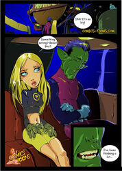 beast_boy comic comics-toons.com dc_comics female male okunev smooth_skin teen_titans terra