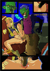 beast_boy comic comics-toons.com dc_comics female male okunev smooth_skin teen_titans terra