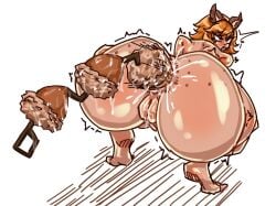 1girls :o acorn acorn_anal_beads acorn_insertion action_lines anal anal_beads anal_insertion anal_juice ass ass_focus bangs big_ass blush brown_hair doreen_green freckles freckles_on_ass freckles_on_butt freckles_on_shoulders huge_ass keyaruki large_ass light-skinned_female light_skin looking_pleasured marvel marvel_comics marvel_rivals motion_lines object_in_ass object_insertion open_mouth pushing_out pushing_out_anal_beads pushing_out_sex_toy pussy pussy_juice sex_toy sex_toy_in_ass sex_toy_insertion short_hair solo squatting squirrel_ears squirrel_girl squirrel_girl_(marvel) squirrel_girl_(marvel_rivals) straining thick_thighs tremble_lines tremble_spikes trembling wet wet_pussy white_background