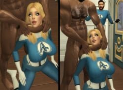 3d black_panther_(marvel) caught caught_cheating caught_in_the_act cheating cheating_wife cuckold dark-skinned_male infidelity interracial invisible_woman invisible_woman_(marvel_rivals) married_female marvel marvel_rivals netorare ntr reed_richards the_sims wife wife4wakanda