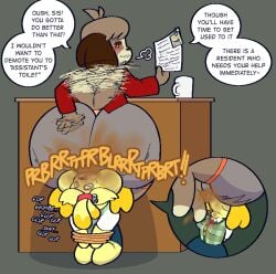 1boy1girl 2d animal_crossing ass ass_bigger_than_head ass_focus bell big_ass big_butt_(male) blush brother_and_sister bulge canine chair clothing desk digby_(animal_crossing) dumptruck_ass english_text facesitting fanning_fart fart fart_fetish farting farting_in_face farting_in_mouth farting_on_another farting_on_female fat_ass femboy femboy_on_female femboy_on_top fully_clothed fully_clothed_female fully_clothed_male furry furry_female furry_femboy furry_male girly hand_on_ass huge_ass incest isabelle_(animal_crossing) looking_relieved male/female male_fart nintendo no_genitals no_sex onomatopoeia simple_background sister_and_brother sitting_on_another sitting_on_face sitting_on_person speech_bubble struggling swallowing_fart talking talking_to_another text thick_thighs ti-ling ti_ti_ling tied_up twitter_link used_as_an_object wagging_tail