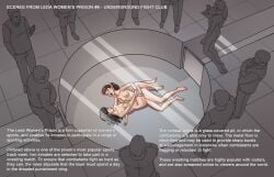 clothed_male_nude_female cmnf english_text female female_focus femsub meeps123 naked nude open_mouth scenes_from_leda_women’s_prison tagme text