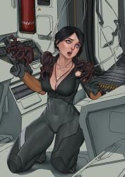 arachnophilia bad_end female interspecies light-skinned_female monster monster_on_female spider zerogravitas zoophilia