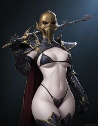 1girls ai_generated armor dark_elf druchii har_ganeth_executioner solo solo_female sword tagme unconvincing_armor warhammer_(franchise) warhammer_fantasy