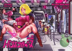 2009 3girls amuro_ray blonde_hair breasts bright_noa brown_hair curvaceous earth_federation female fraw_bow gundam haro human keso kikka_kitamoto large_breasts light-skinned_female light_skin male military_uniform mirai_yashima mobile_suit_gundam orgy sayla_mass sex short_hair uniform