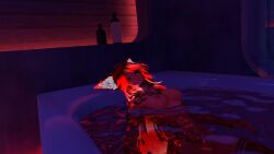 3d bath bathing bathroom female full_nude harunarc high_socks kitsune lying mommy nude nude_female nude_girl pretty_face pretty_girl pretty_woman red_hair socks tattoo tattoo_on_arm tattoo_on_belly tattoo_on_chest tattooed_arm tattoos tattoos_everywhere vr vrc vrchat vrchat_avatar vrchat_model