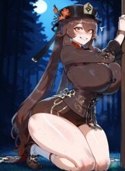 1girls ai_generated alternate_breast_size bare_legs bare_thighs before_sex belly big_ass big_breasts big_butt big_hips big_thighs blush boobaai breasts captured curvaceous curvaceous_female curvaceous_figure curvy curvy_figure dark deep_skin defeated defeated_heroine earrings female female_focus female_only front_view full_body genshin_impact groping hair_between_eyes hair_ornament hat hilichurls_(species) horny horny_female hoyoverse hu_tao_(genshin_impact) huge_ass huge_breasts huge_butt huge_thighs kneeling large_ass light-skinned_female lips long_hair micro_shorts mihoyo minishorts moon moonlight night night_sky night_time on_knees outdoors parted_lips pole_tied sexy short_shorts shorts sky smile socks solo solo_focus straight sweat tied tied_arms tied_hands toned_stomach twintails twitter_link upper_body voluptuous voluptuous_female wide_hips