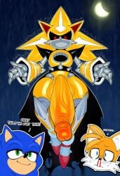 2026 ai_generated ai_generator android anthro balls big_balls big_penis blood blue_body blue_eyes blue_fur blush bodily_fluids canid canine clothing duo english_text erection eulipotyphlan femboy fox fur gay gay_anal gay_male gay_sex generation_4_pokemon genitals glans green_eyes hedgehog hellsonger hi_res homosexual homosexual_male homosexual_sex huge_balls huge_cock humanoid_genitalia humanoid_penis looking_at_viewer machine male male/male male_only male_penetrated male_penetrating mammal metal_sonic narrowed_eyes neo_metal_sonic nintendo nosebleed penis red_eyes robot sega smile sonic_the_hedgehog sonic_the_hedgehog_(series) spikes super_neo_metal_sonic sweat tails tails_the_fox text vein veiny_penis yellow_body yellow_fur