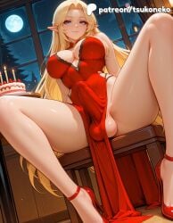 1boy 1futa 2026 ai_assisted ai_generated alpha_(the_eminence_in_shadow) anime artist_name blonde_hair breasts bulge cock dick elf erection explicit futa_only futanari hi_res high_heels high_quality high_resolution highres indoors kage_no_jitsuryokusha_ni_naritakute! light-skinned_futa moonlight night night_sky otoko_no_ko patreon patreon_username penis pointy_ears sky solo stable_diffusion testicles the_eminence_in_shadow tsukoneko valentine's_day valentines_day watermark window