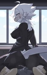 2025 absurd_res anthro anthro_on_anthro anthro_penetrated anthro_penetrating anthro_penetrating_anthro areola ass avian beak biped bird black_body blush breasts clothed clothing cloud day digital_drawing_(artwork) digital_media_(artwork) duo faceless_anthro faceless_character faceless_male female female_penetrated genitals hair hi_res inside kaltespur looking_at_viewer looking_back looking_back_at_viewer male male/female male_penetrating male_penetrating_female nipples nude nude_anthro nude_female nude_male panties pantsless pantsless_anthro pantsless_female penetration penile penis rear_view sex shirt sky tail topwear underwear white_hair white_tail window yellow_eyes