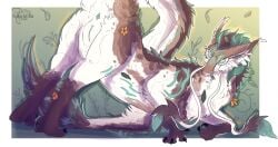 dragon eastern_dragon female feral fur furred_dragon furred_scalie genitals hi_res hollyvardia lappula_(hollyvardia) looking_at_viewer mythological_creature mythological_scalie mythology raised_tail scalie solo tail vulva whiskers