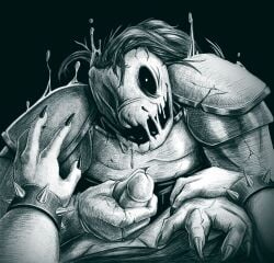 character_request deltarune deltarune_chapter_4 female futanari gerson_boom horror lizard penis penis_out reptile sound_of_justice statue susie_(deltarune) wistfullinsomniac