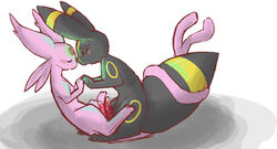 couple duo eeveelution espeon feral frottage fur furry furry_ears furry_only furry_tail gay male nintendo penis pokemon pokemon_(species) sex tail umbreon video_games whimsydreams