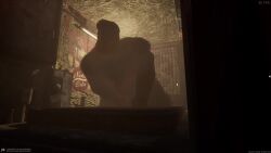 adeptussteve big_balls big_penis bunker domination fat_male fat_man ginger_male hairy_male horror huge_balls muscular_male size_difference smaller_female submissive_female tagme ugly_bastard video wildlife_(video_game)