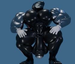3d anthro anus_focus anus_spread ass ass_grab balls bara blender buff bullet bullet_bill erection flaccid flaccid_penis gay gay_male gloves huge_ass huge_balls huge_cock humanoid looking_at_viewer male male_boobs male_only mario_(series) metal metallic_body metallic_penis penis presenting_penis reflective_body seductive_look seductive_smile smiling_at_viewer thatsillyguy