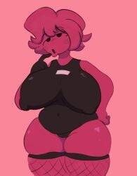 belly big_breasts breasts_focus chubby chubby_belly chubby_female erect_nipples friday_night_funkin friday_night_funkin_(minus_mod) friday_night_funkin_mod girlfriend_(friday_night_funkin) hourglass_figure hourglass_figured_female huge_breasts large_breasts lips massive_breasts minus_gf_(iagoanims) nipple_bulge nipples_visible_through_clothing red_body short_hair thick_thighs thighhighs thighs vannystuff