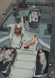 arachnophilia bad_end female interspecies interspecies_pregnancy light-skinned_female monster monster_on_female spider zerogravitas zoophilia