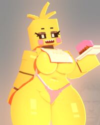 1girls 2026 3d apron bib big_breasts bird breasts cake chicken coresvoid curvaceous_female curves curvy curvy_body curvy_female curvy_figure curvy_hips curvy_thighs digital_media_(artwork) female female_focus female_only five_nights_at_freddy's five_nights_at_freddy's_2 fnaf fnaf_2 furry hi_res horny_female machine mine-imator mine-imator_(artwork) minecraft open_mouth panties pink_panties plate robot shadow simple_background smooth_skin solo solo_female tagme thick_thighs thighs toy_chica_(fnaf) wide_hips yellow_body yellow_hair