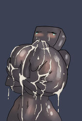 big_breasts breast_grab breast_milking breasts crisis crying enderman enderwoman female huge_breasts humanoid hyper hyper_breasts lactation minecraft minecraft_mob mob navel self_suckling solo video_games