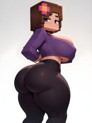 1girls ai_generated big_ass big_breasts big_butt black_leggings brasil_louco bubble_ass bubble_butt clothed clothed_female curvaceous curvy curvy_body curvy_female curvy_figure female female_focus female_human female_only full_body full_clothed fully_clothed gigantic_ass huge_breasts jenny_belle_(slipperyt) large_ass leggings looking_at_viewer looking_back mature mature_female mature_woman milf milf_body minecraft minecraft_mob mojang seducing seducing_viewer seductive seductive_look seductive_pose seductive_smile sexy sexy_body sexy_pose simple_background solo solo_female solo_focus tagme thick thick_ass thick_body thick_butt thick_legs thick_thighs white_background