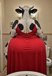 ai_generated anthro anthro_only arms ass ass_bigger_than_head background backs balls belly big big_ass big_balls big_butt big_thighs black body bovine bubble bubble_ass bubble_butt character character_request characters clothed clothed_sex clothes clothing cow_ears dress dressed gigantic gigantic_ass gigantic_balls head huge_ass huge_balls huge_butt human humanoid hyper_ass hyper_balls hyper_butt image legs light long looking_at_ass looking_at_viewer looking_back looking_back_at_viewer markang505 oooings100 thighs toilet white