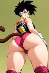 ai_generated ass ass_focus cowboy_shot dragon_ball looking_at_viewer looking_over_shoulder seripa tail