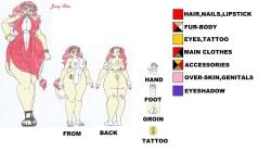 anthro beige_body beige_fur big_ass big_breasts big_hips bracelets dollar_sign earrings eyeshadow frizzy_hair furry ginger_female golden_eyes hairbow hand_on_hip handbag jessy_biter_(waifuland) lion_girl lioness marlon64 model_sheet mole_on_face original_character platform_heels red_dress red_hair red_lipstick reference_sheet tattoo_on_thigh traditional_drawing_(artwork) waifuland white_background white_fur wristwatch