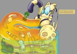 absurd_res after_vore bone digestion disposal feces female female_pred hi_res hyper_feces hyper_scat invalid_tag mob_entertainment poisonsneksoffie poppy_playtime remain scat solo vore