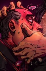 2boys bara blowjob blowjob_face blowjob_only deep_throat deepthroat egabbacc face_fucking facefuck gay gay_blowjob gay_male gay_sex heart-shaped_pupils male male/male old_man older_male oral oral_penetration oral_sex priest the_new_pope yaoi