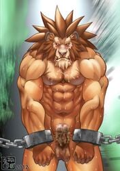 bomb_(artist) feline leo_(red_earth) lion male male_only mammal red_earth solo