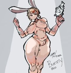 1girls 2d 2d_(artwork) 2d_artwork arms arms_up belly belly_button big_breasts blonde_female blonde_hair blonde_hair_female breasts breasts_bigger_than_head breasts_out bunny_costume bunny_ear bunny_ears bunny_girl bunny_suit bunnygirl bunnysuit charlotte_(dead_ahead) completely_naked completely_naked_female completely_nude completely_nude_female dead_ahead digital_drawing digital_drawing_(artwork) digital_media digital_media_(artwork) female female_focus female_only huge_breasts large_breasts larger_female legs legs_held_open legs_together looking_at_viewer looking_down milf naked naked_female nipples nude nude_female ofannoob partially_clothed playboy_bunny playboy_bunny_costume playboy_outfit pussy pussy_focus pussy_lips pussy_peek seductive seductive_body seductive_look seductive_pose solo solo_female solo_focus standing thick thick_hips thick_legs thick_thighs tits_bigger_than_head tits_out weapon white_skinned_female