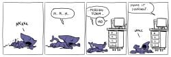 comic_strip dialogue engis_(trencalos) goo_creature merging sequence shark slime trencalos