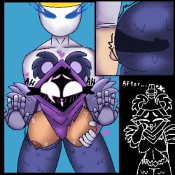 1boy 1girls 2d breasts dark-skinned_female dark_skin female fortnite fortnite:_battle_royale male penetration pixel_art pixelated raven_team_leader raven_team_leader_(fortnite) shint200_the tagme