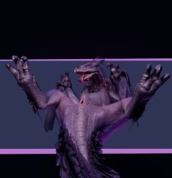 asshole female feral laying_on_back looking_at_viewer monster monster_hunter monster_hunter_wilds mrbadfox pussy scales scalie seikret solo wyvern