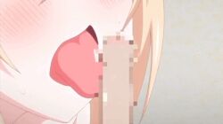 1boy 2girls age_difference animated aria_(one_shota_one) blonde_hair blush elf elf_female elf_girl erect_penis female_elf hentai larger_female lavender_hair licking licking_penis lulu_(one_shota_one) monster_girl mosaic_censoring one_shota_one phimosis pink_penis_tip size_difference small_penis smaller_male tongue tongue_out younger_male