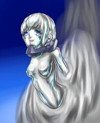 1girls aomatu_spaghe bangs blue_eyes breasts completely_naked completely_naked_female completely_nude completely_nude_female edit edited female female_focus female_only godzilla:_city_on_the_edge_of_battle godzilla:_monster_planet godzilla:_the_planet_eater godzilla_(series) happy happy_female headgear headwear hips liquid liquid_metal looking_at_viewer medium_breasts metal metal_arm metal_breasts metal_girl metal_hair metal_hairband metal_head metal_nipples metal_skin metal_transformation metallic metallic_body metallic_breasts metallic_hair metallic_nipples metallic_skin naked naked_female nanometal nipples nude nude_female polygon_pictures short_hair smile smiling smiling_at_viewer sole_female soles solo solo_female solo_focus stuck stuck_in_wall third-party_edit toho toho_(film_company) transformation wide_hips yuko_tani