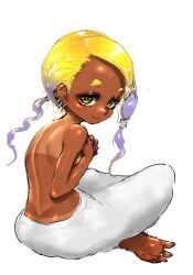 dark-skinned_female dark_skin frye_(splatoon) frye_onaga koharuno2 splatoon splatoon_(series) splatoon_3 tagme tanlines topless topless_female