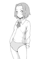 1girls diaper diaper_fetish embarrassed k-on! looking_at_viewer momoshiro ritsu_tainaka_(k-on!) solo