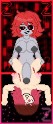 1futa 1girls bete_noire big_breasts big_penis breasts female futa_on_female glitchtale holding_legs laying_down penis pixel_art player_(underplayer) self_upload underplayer undertale undertale_(series) undertale_au zixy