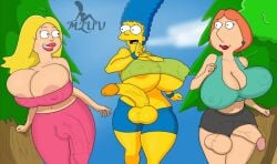 american_dad areolae balls big_areola big_balls big_breasts big_cock big_nipples big_penis big_testicles blue_hair breasts cock dickgirl erect_nipple erect_nipples erect_penis erection family_guy francine_smith futanari huge_balls huge_breasts huge_cock huge_nipples huge_testicles intersex large_areolae large_balls large_breasts large_cock large_penis large_testicles lois_griffin long_hair long_penis marge_simpson mluv nipples nude nude_futanari penis scrotum testicles the_simpsons uncensored veiny_penis yellow_body yellow_skin