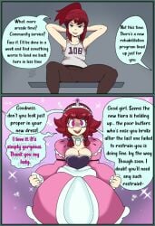altered_common_sense altered_perception brat bratty bratty_correction busty delinquent faetomi forced mind_control princess princess_dress punishment red_hair transformation