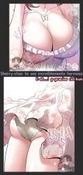 ass cid_kagenou history kage_no_jitsuryokusha_ni_naritakute! love mollo.__. oppai pink_hair sherry_barnett