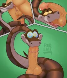 ball_lick blowjob coiling faceless_male human hypnosis kaa kaa_eyes male/male male_only malesub mind_control oral redlait snake the_jungle_book