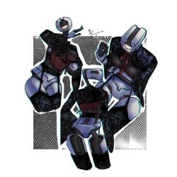 black_lingerie black_stockings clothing erotic_costume goth goth_girl gothic lingerie long_sleeves looking_at_camera looking_at_viewer machine mirage_(ultrakill) no_panties posing posing_for_picture robot robot_girl sexy sexy_pose stockings ultrakill