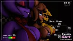 2025 4girls big_breasts bikini bonfie busty busty_female chiku closed_eyes female_only five_nights_at_freddy's fredina's_nightclub fredina_(cally3d) furry furry_female furry_only golden_fredina_(cally3d) hi_res high_resolution highres hourglass_figure large_breasts looking_at_viewer sfmseno source_filmmaker video_game_character video_games
