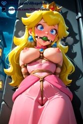 ai ai_assisted ai_generated anime arms_behind_back artist_name ball_gag blonde_hair blue_eyes blush bondage bondage bondage bound bound_arms breasts breasts_out crotch_rope crown crying_with_eyes_open dibzprintz dress earrings fansly female full_moon gag gagged hi_res high_quality high_resolution highres jewelry large_breasts long_hair looking_at_viewer mario_(series) moon night night_sky nintendo nipples outdoors pink_dress princess_peach restrained rope saliva shibari_over_clothes sky solo sphere_earrings tearing_up tears watermark wiffle_gag