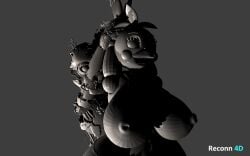 3d animatronic big_breasts female five_nights_at_freddy's five_nights_at_freddy's_2 freddy_fazbear's_pizzeria_simulator male no_color runaboo_chica scraptrap straight tagme toy_chica_(fnaf) wrist_grab