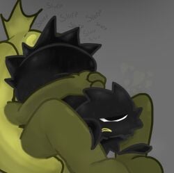 colorbox_(mustard) duck_jelly_(colorbox_mustard) fat_ass incredibox incredibox_mod jelly londog_(colorbox_mustard) nakeilyar pleasured_face pussy_eating slurping sweating