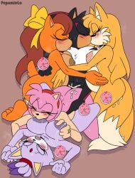 1boy 1boy4girls 2025 2d 2d_(artwork) 4girls amy_rose anthro anthro_on_anthro artist_name big_areola big_breasts black_fur blaze_the_cat blush breast_grab breast_sucking breasts breasts_milk brown_hair cat cat_girl chest_fur closed_eyes cum cum_in_pussy digital_drawing_(artwork) doggy_style doggystyle eulipotyphlan eyelashes feline female fox fox_girl grabbing_another's_breast grabbing_breast grabbing_waist hairband harem hedgehog hedgehog_boy hedgehog_girl hi_res highres impregnation kissing kissing_while_penetrating licking licking_partner light-skinned_female male male/female male_penetrating_female nude open_mouth orange_fur pepamintop pink_fur ponytail pregnant purple_fur red_hairband red_streaks ribbon ribbon_in_hair sega sex shadow_the_hedgehog simple_background sonic_(series) sonic_the_hedgehog_(comics) sonic_the_hedgehog_(series) spread_legs sweat sweating tailsko tan-skinned_female tan-skinned_male tiara_boobowski wedding_ring wholesome yellow_fur yellow_ribbon